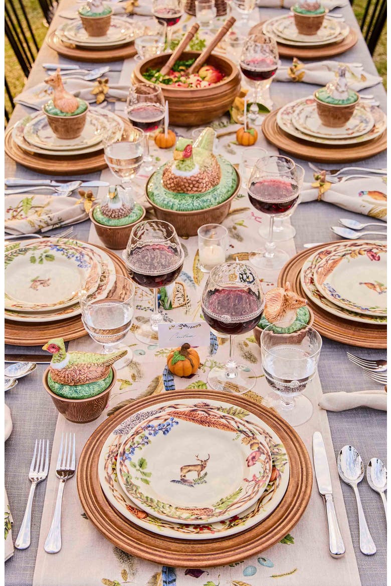 Forest Walk Stag Dessert/Salad Plate, Alternate, color, CAFE AU LAIT