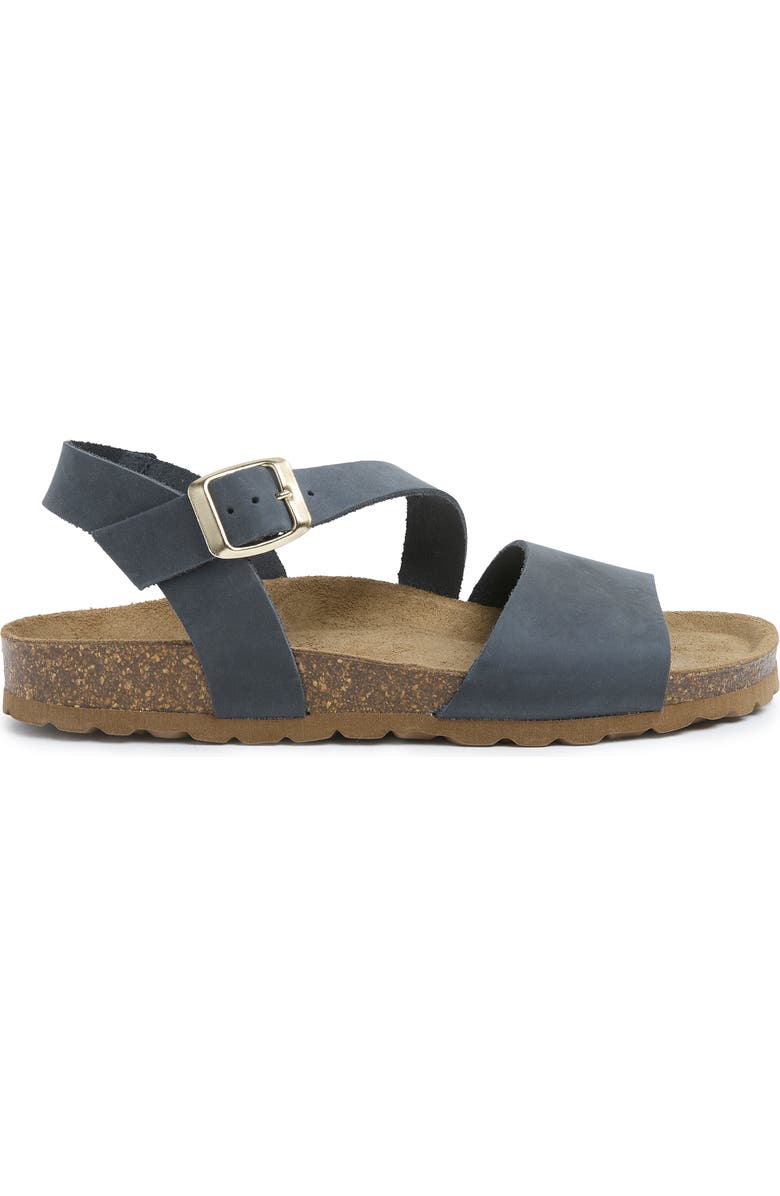 Celtic & Co. Aysmetric Strap Sandal, Main, color, Navy