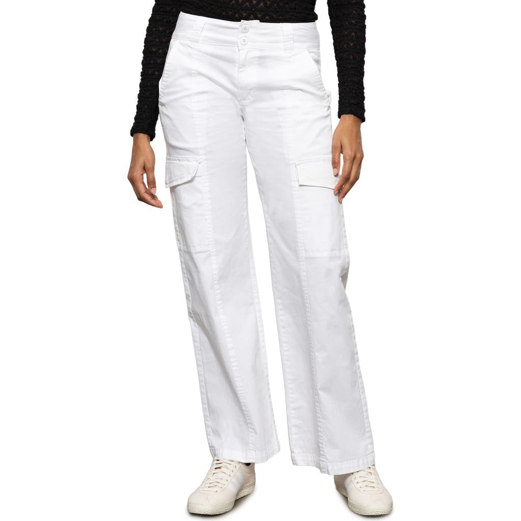 Sanctuary Rebel Straight Leg Twill Cargo Pants In Brilliant