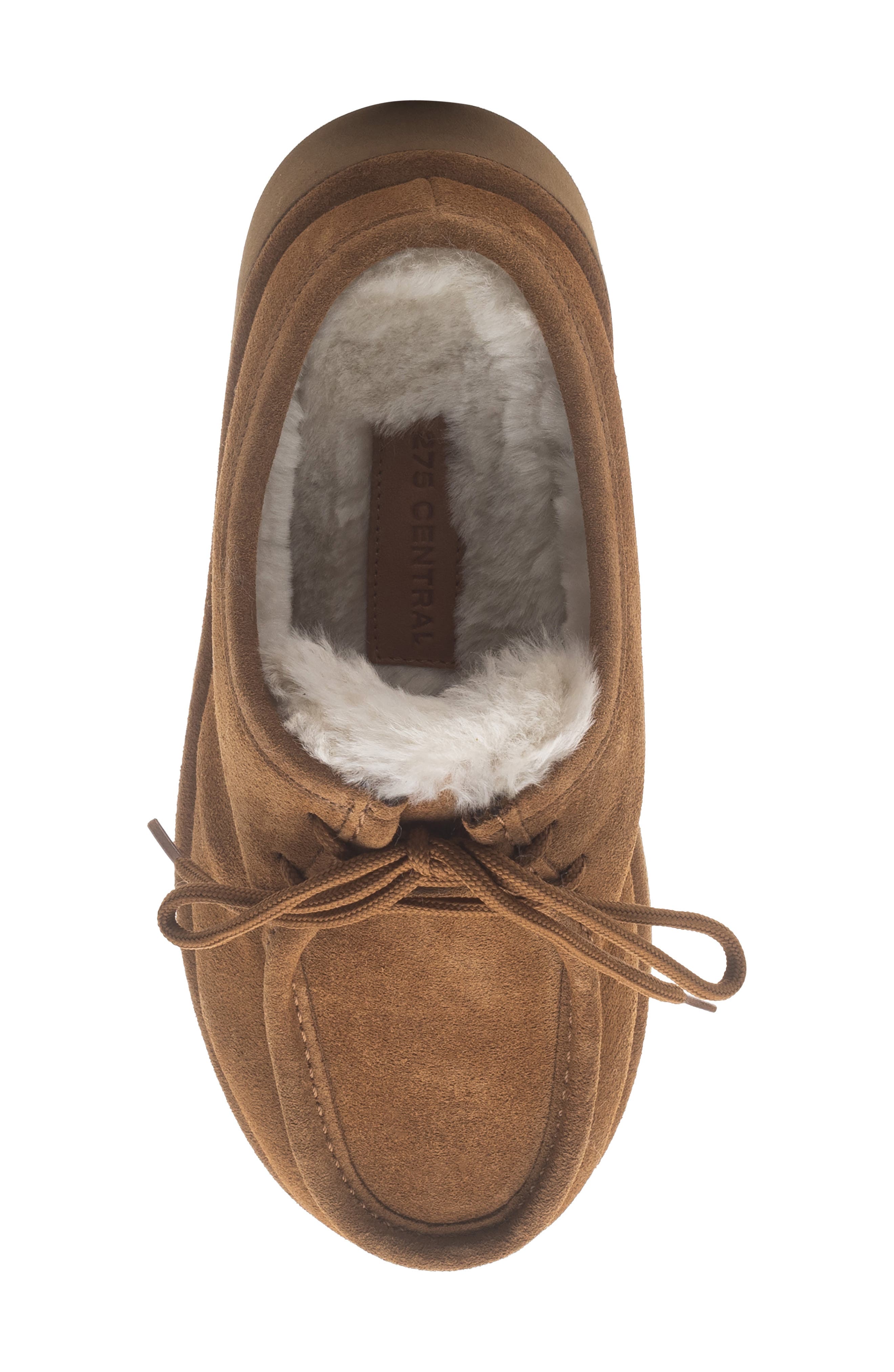 Sabrina Genuine Shearling Mule, Alternate, color, COGNAC