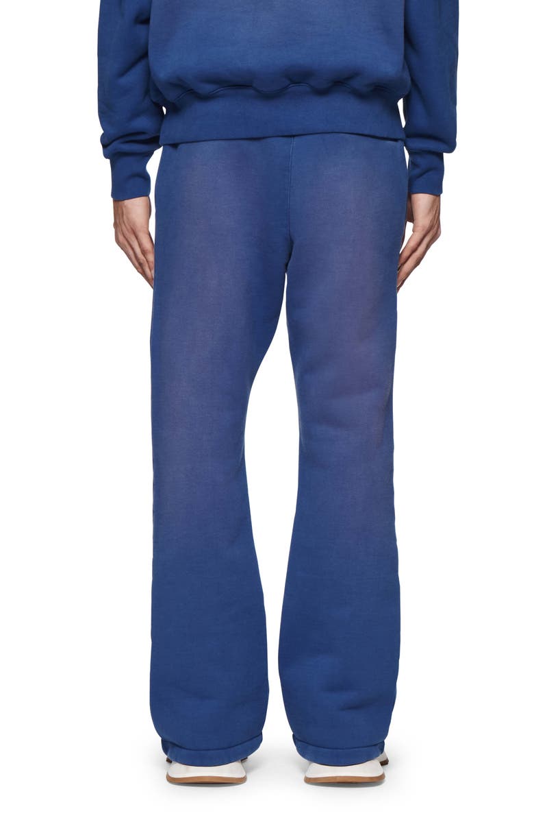 PURPLE BRAND Logo Appliqué Flare Cotton Fleece Sweatpants, Alternate, color, 