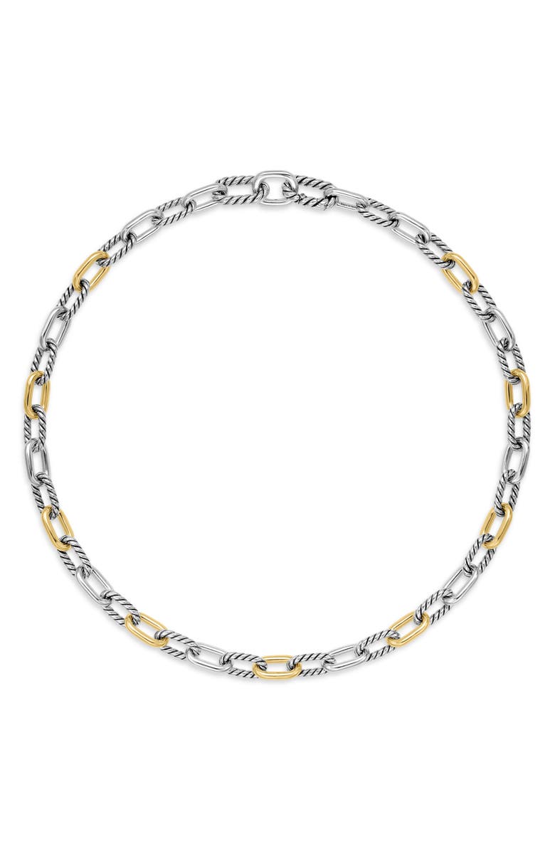 David Yurman DY Madison<sup>®</sup> Sterling Silver & 18K Yellow Gold Chain Necklace, 8.5mm, Alternate, color, Sterling Silver With 18K Gold