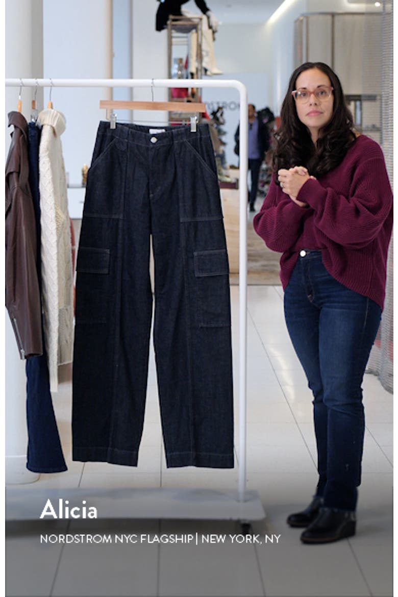 x EmRata Amia Wide Leg Cargo Jeans video
