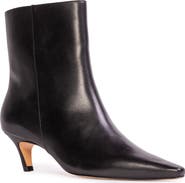 BLACK SUEDE STUDIO Avenue 50 Pointed Toe Kitten Heel Bootie