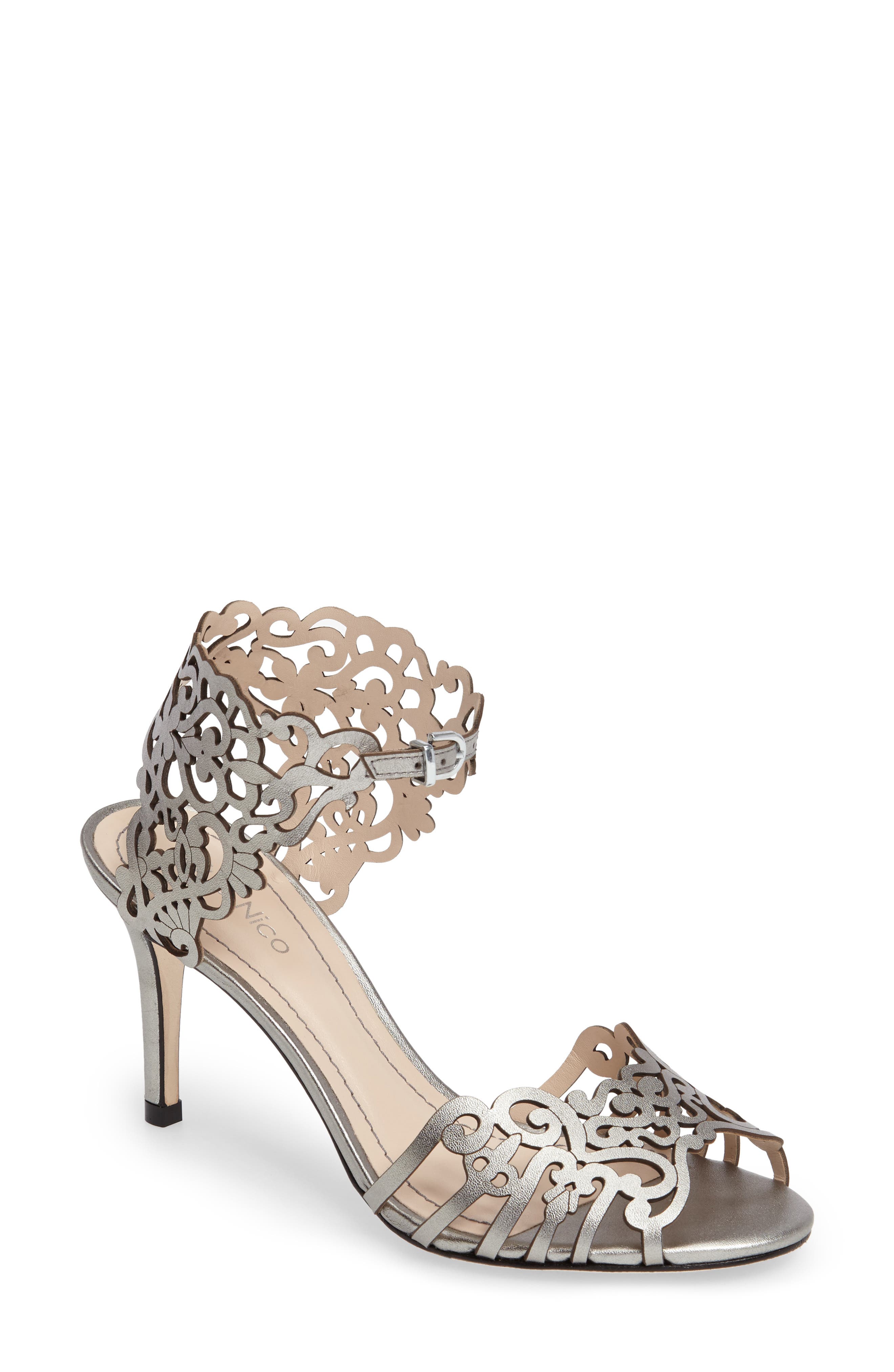 'Moxie 3' Sandal, Main, color, GUNMETAL LEATHER