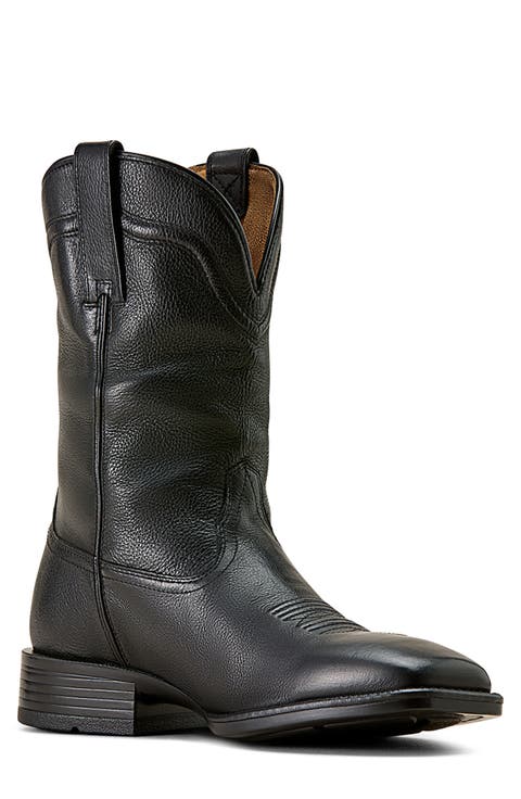 Alden Wide Square Toe Western Boot (Men)