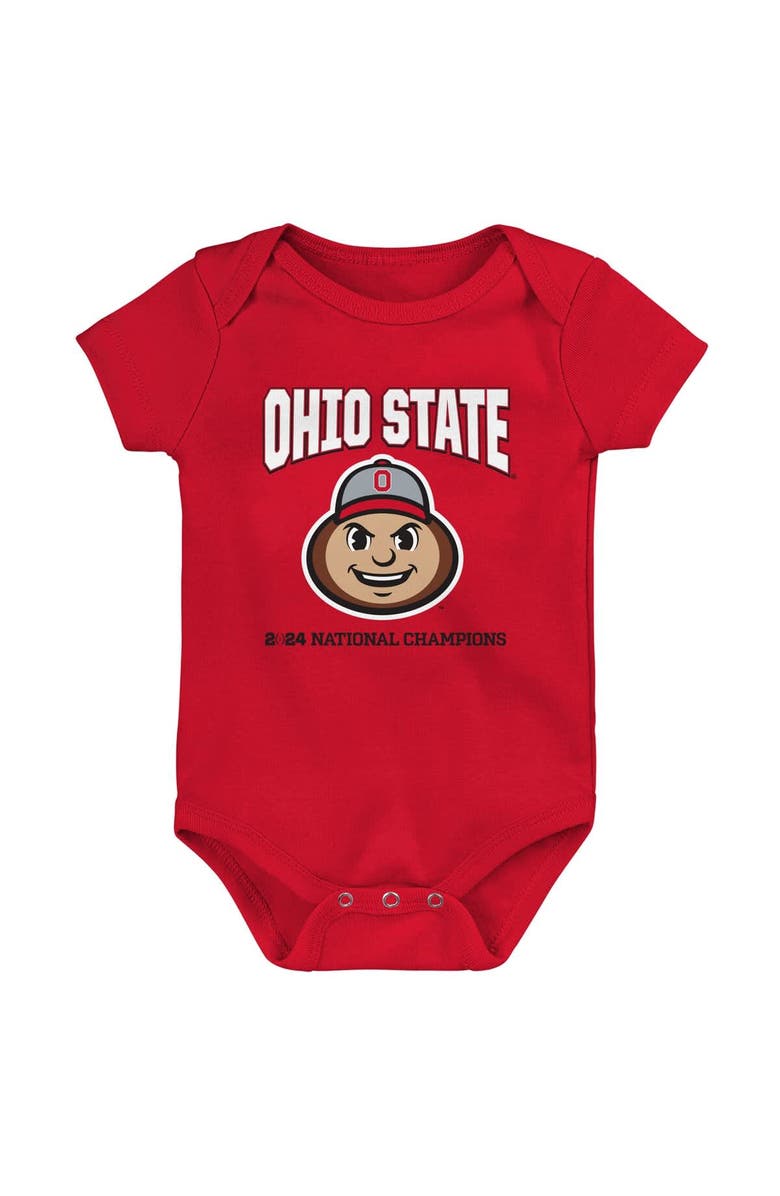 Outerstuff Infant Scarlet Ohio State Buckeyes College Football Playoff 2024 National Champions  Bodysuit, Alternate, color, 