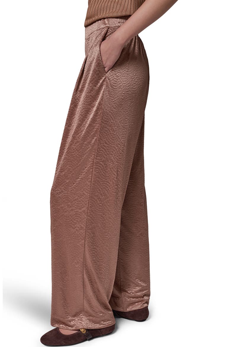 Crinkled Wide Leg Pants, Alternate, color, CAMEL
