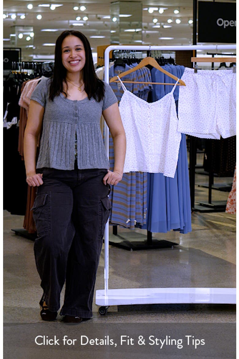Eyelet Trim Cotton Short Pajamas video
