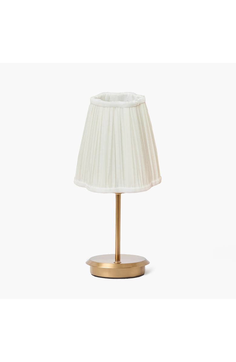 Mrs. Alice Pleated Lampshade, Alternate, color, Cream