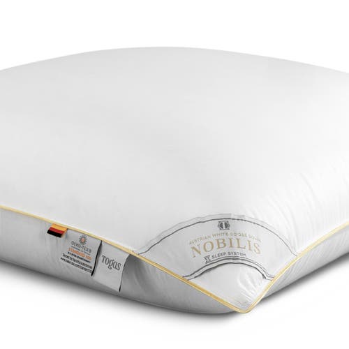 Togas Nobilis Austrian Goose Down Pillow In White