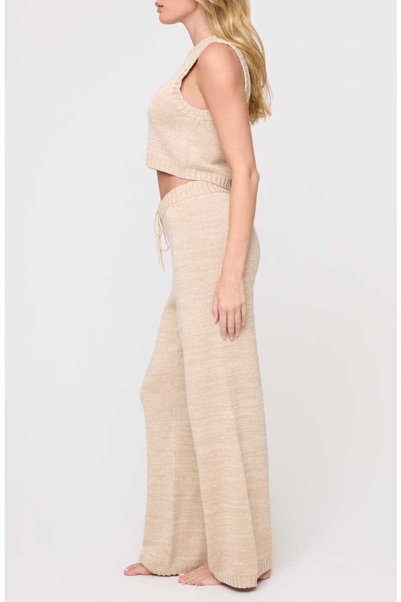 En Route High Waist Knit Pants, Alternate, color, HEATHER OATMEAL