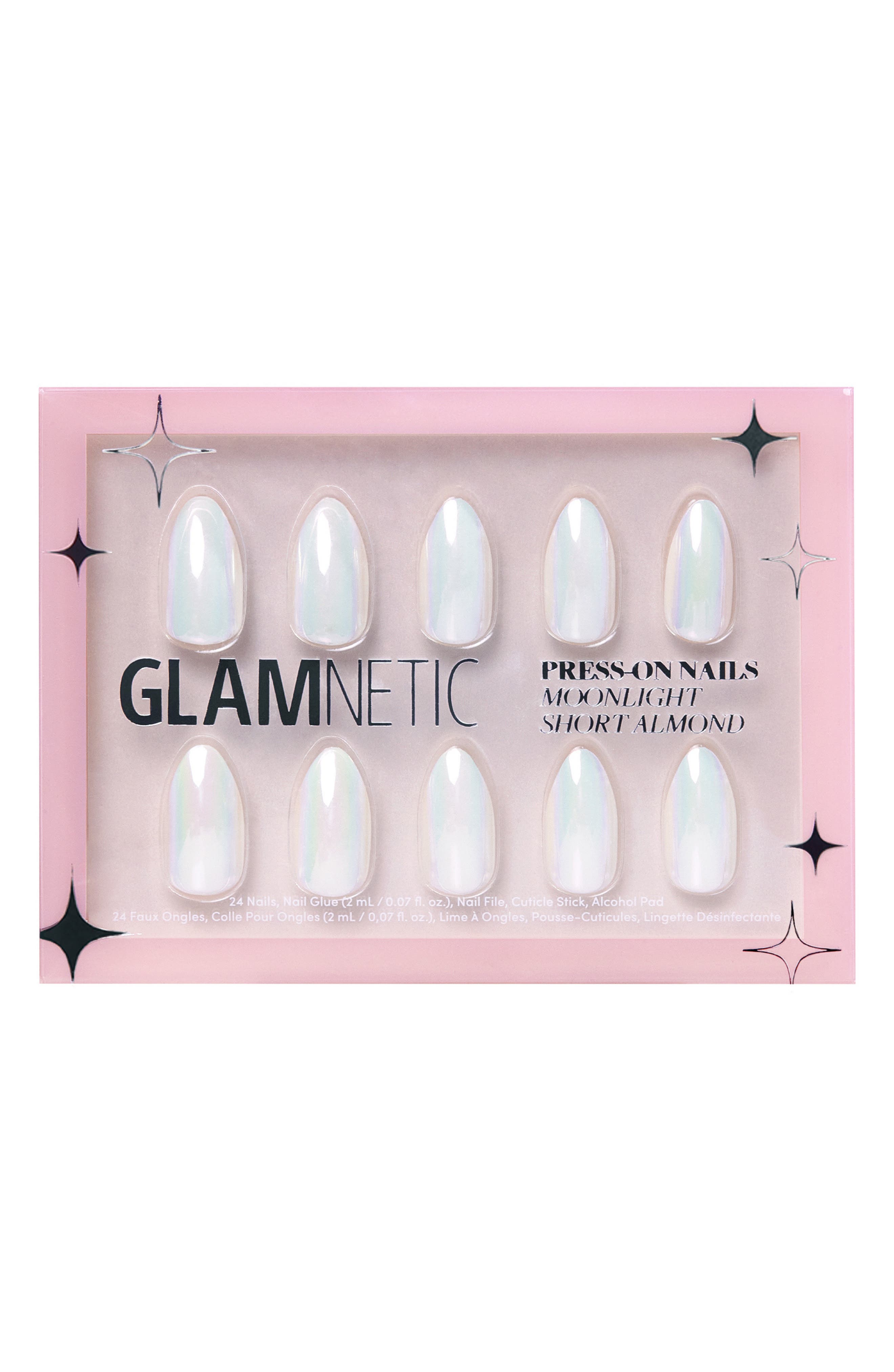 GLAMNETIC Moonlight Short Almond Press-On Nails Set 