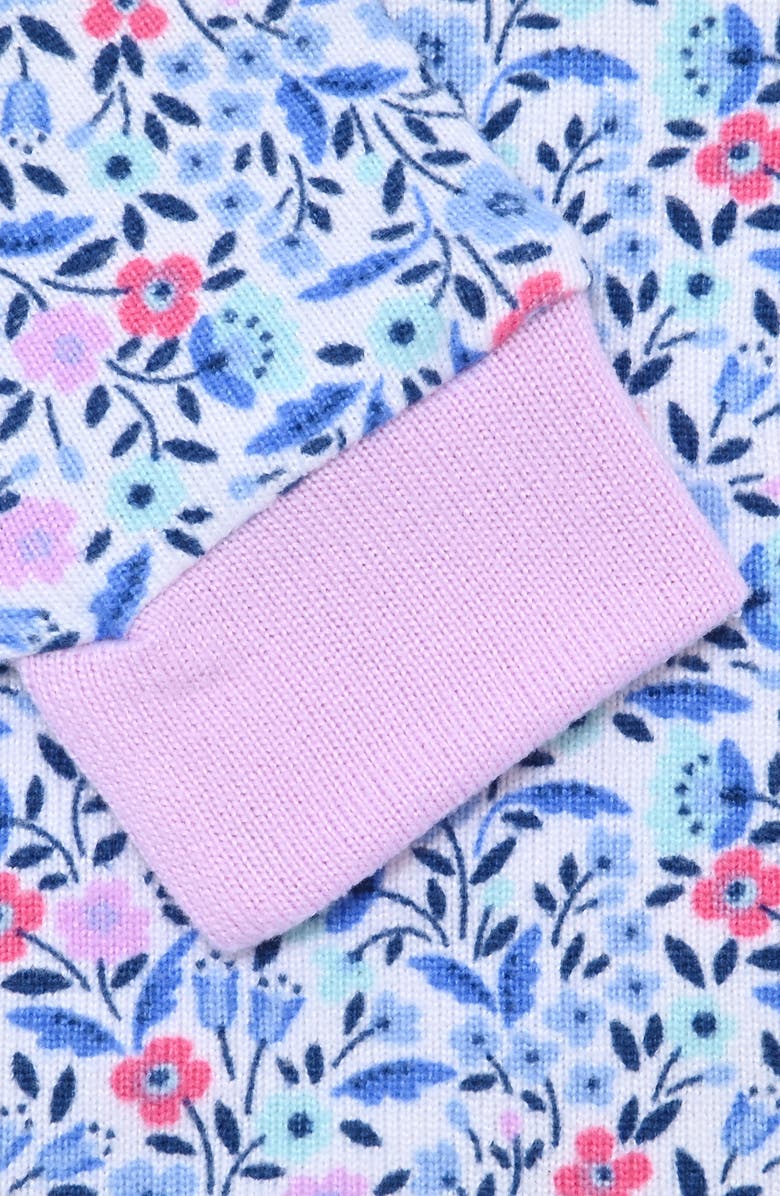 SLEEP ON IT Kids' Flowers Two-Piece Pajamas & Socks Set, Alternate, color,