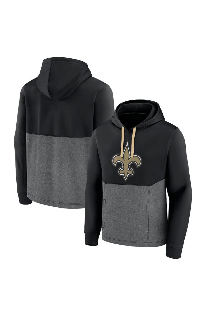 FANATICS Men's Fanatics Branded Black New Orleans Saints Winter Camp Pullover Hoodie, Main, color,