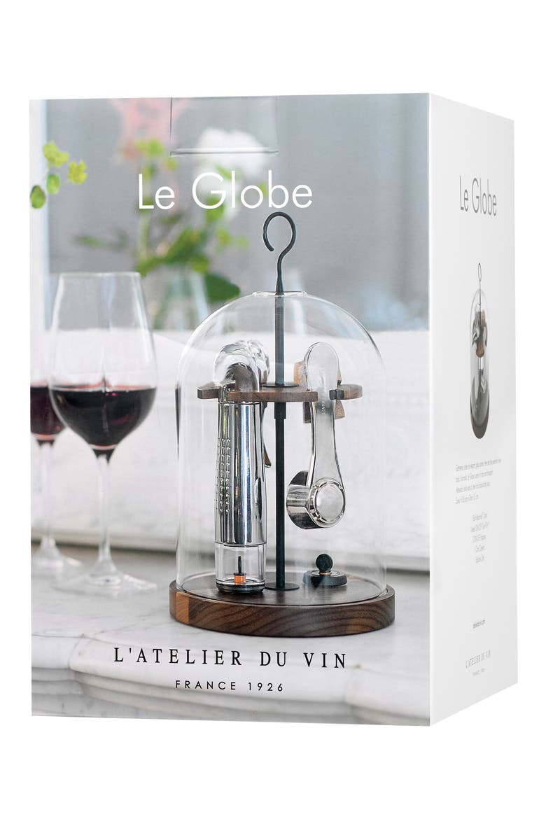 Le Globe Wine Tools Set, Alternate, color, SILVER