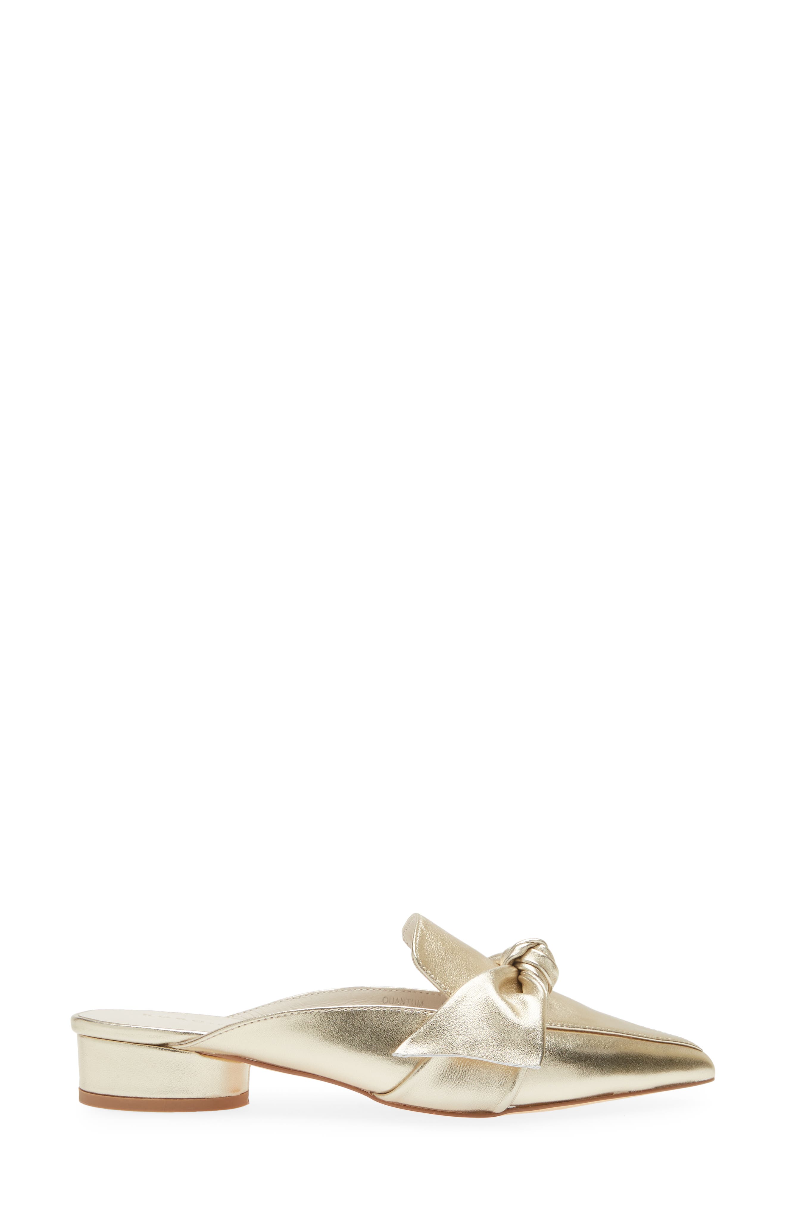 KOKO + PALENKI Quantum Pointed Toe Mule, Alternate, color, Gold Metallic Leather