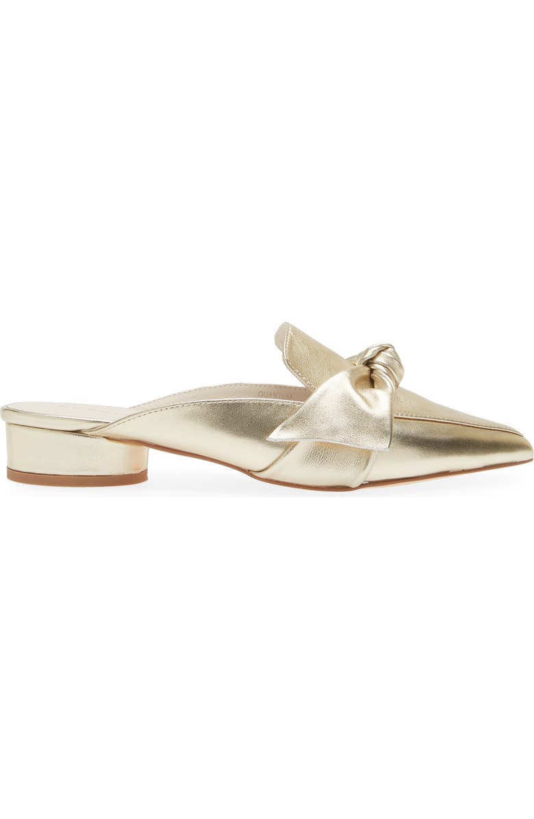 KOKO + PALENKI Quantum Pointed Toe Mule, Alternate, color, Gold Metallic Leather