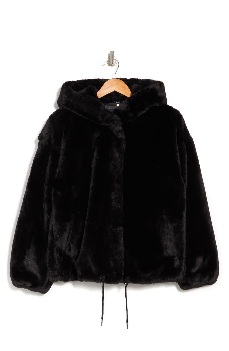 Lucky Brand Faux Fur Hooded Zip Jacket, Alternate, color, 