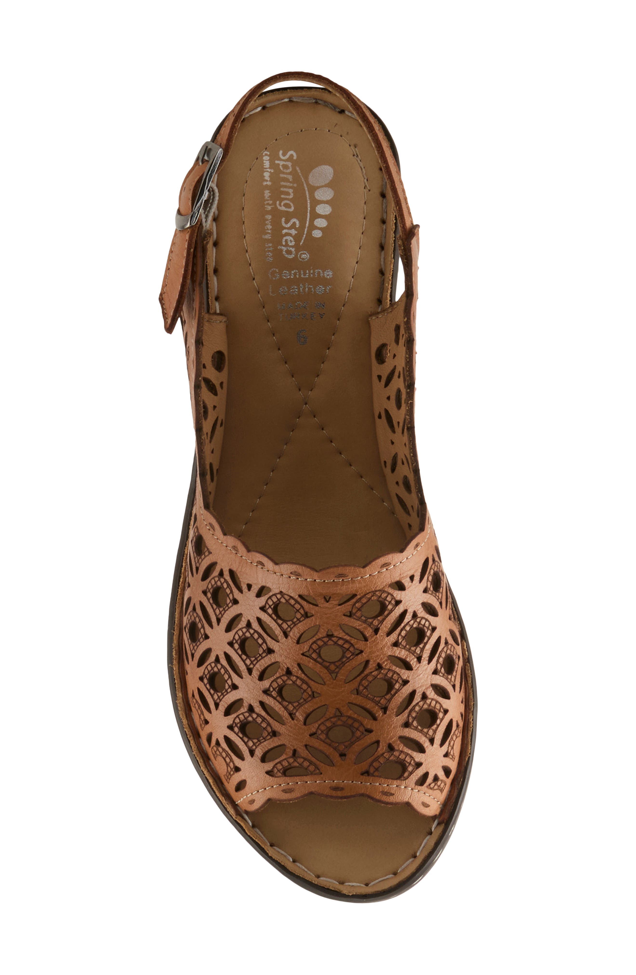 Belizana Wedge Sandal, Alternate, color, CAMEL