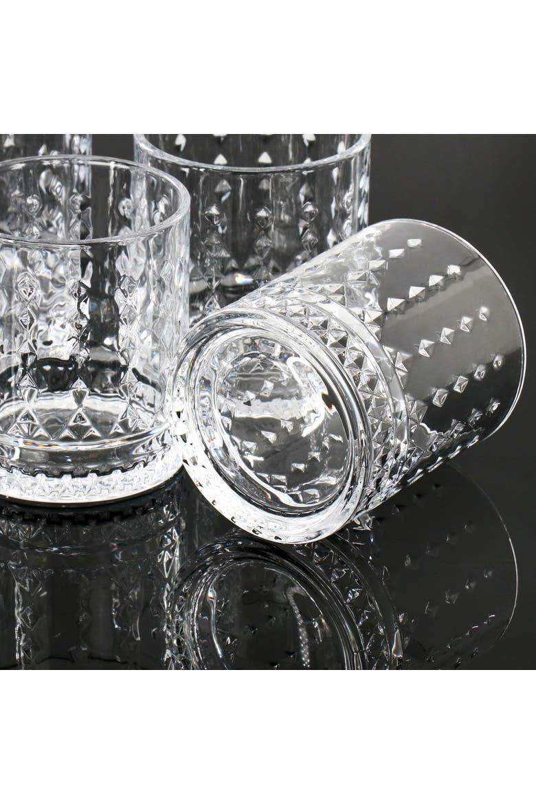4 Piece 13 Ounce Double Old-Fashioned Glass Set, Alternate, color, Clear