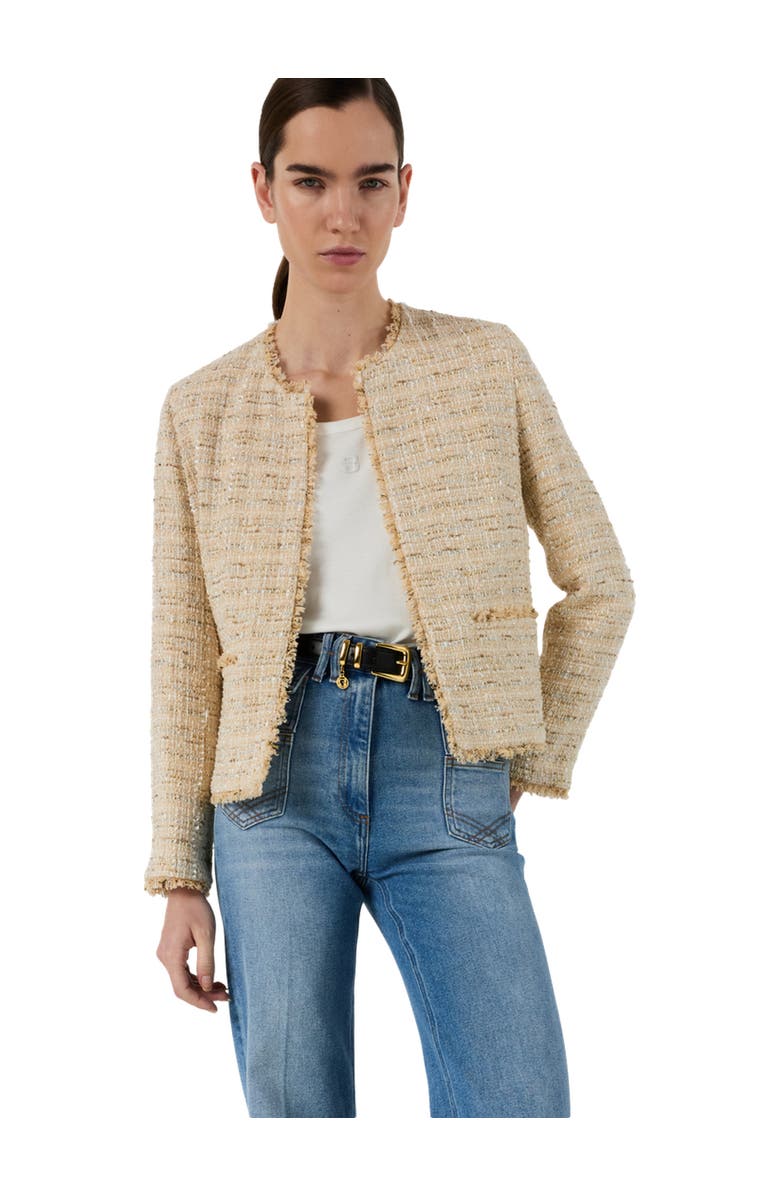 GERARD DAREL Talea Tweed Jacket, Main, color, Beige
