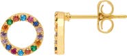 Estella Bartlett Cubic Zirconia Circle Stud Earrings