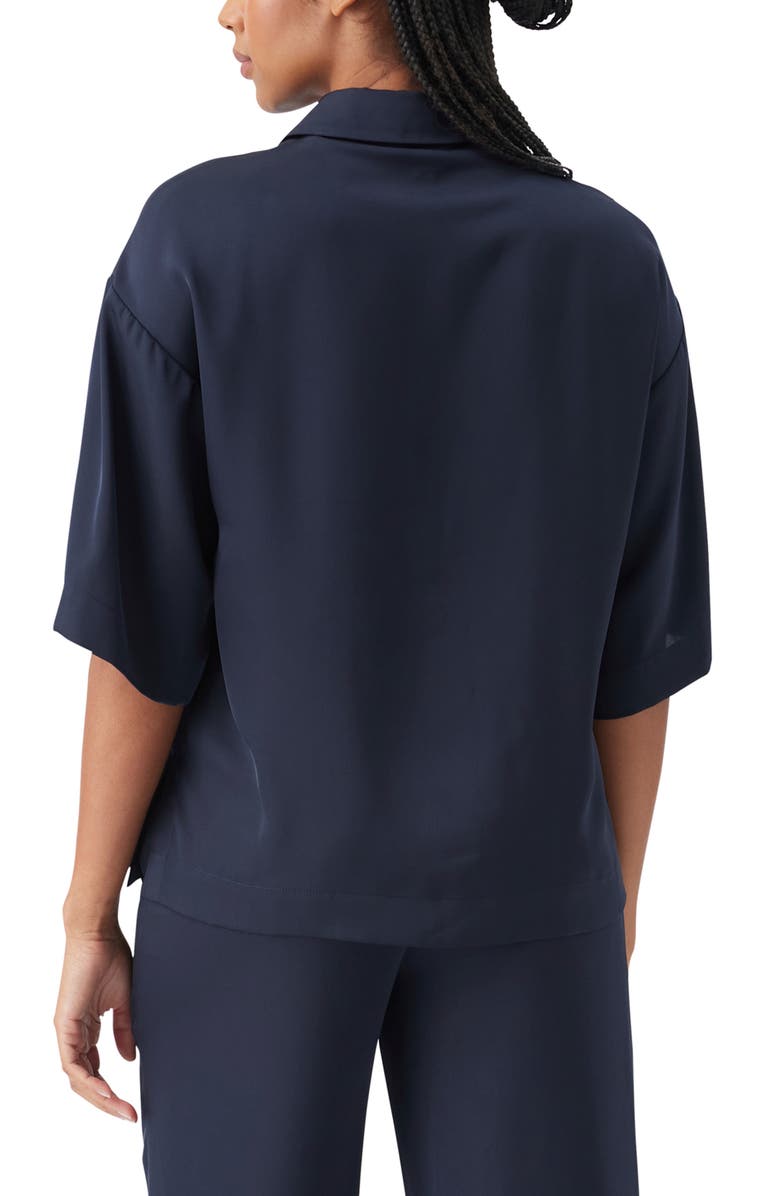 Ripe Maternity Tamara Satin Shirt, Alternate, color, Midnight
