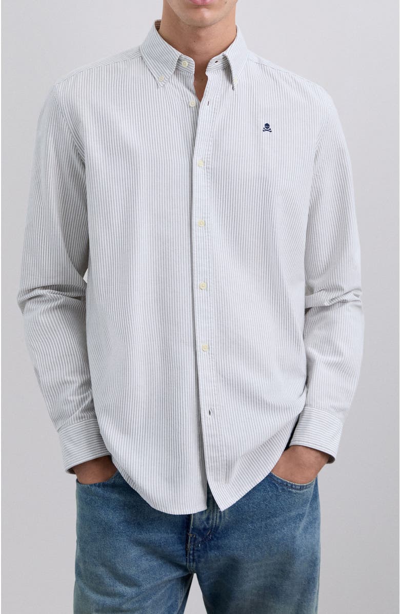 Scalpers New Oxford Bd Slim Oe Shirt, Main, color, 