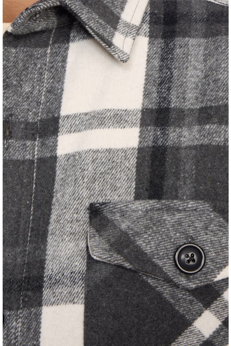 Heavyweight Plaid Shirt Jacket, Alternate, color, CHARCOAL