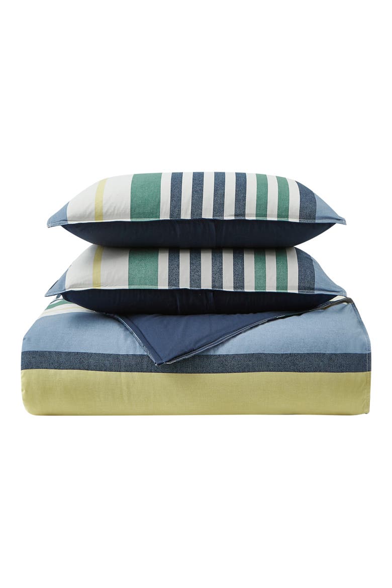 Dover Cotton Comforter Set, Main, color, BLUE MULTI