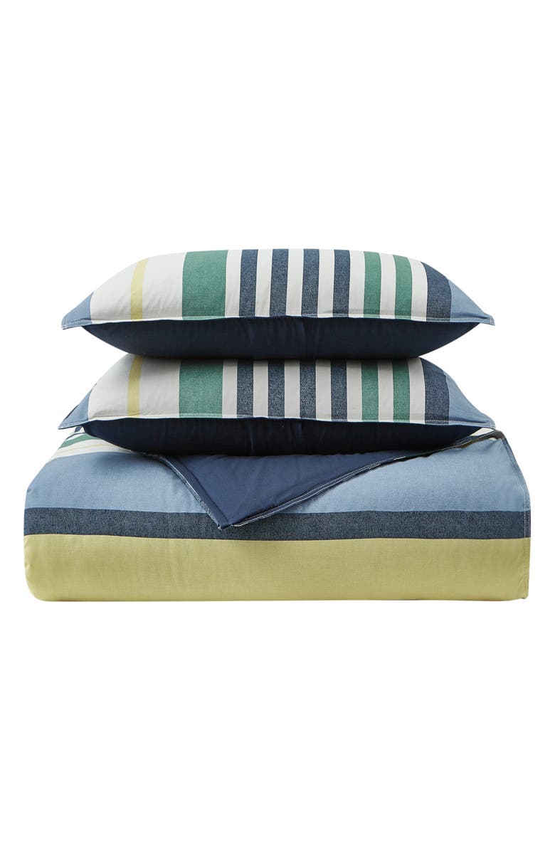 Nautica Dover Cotton Comforter Set, Main, color, Blue Multi
