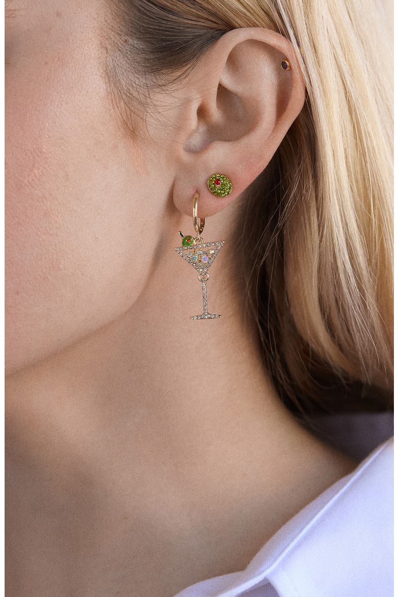 Dirty Martini Set of 2 Earrings, Alternate, color, MULTI