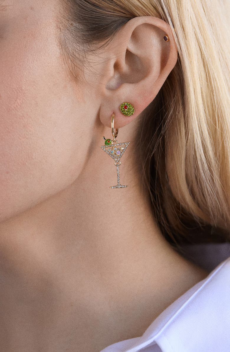 BaubleBar Dirty Martini Set of 2 Earrings, Alternate, color, 