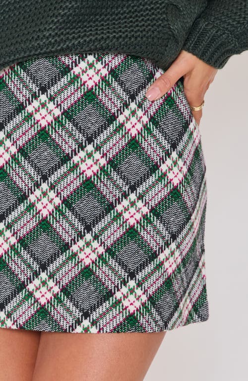 Vici Collection Laci Plaid Miniskirt In Gray