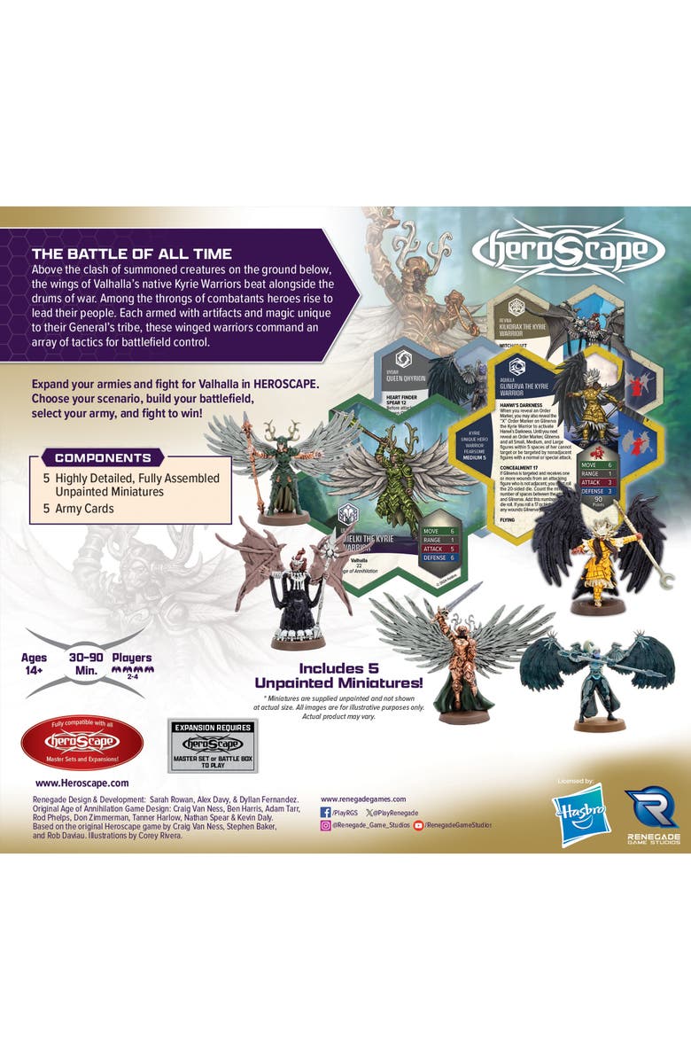 Renegade Game Studios Heroscape Revna
s Rebuke Kyrie Warriors Army Expansion Ages 14+, Alternate, color, Multicolored