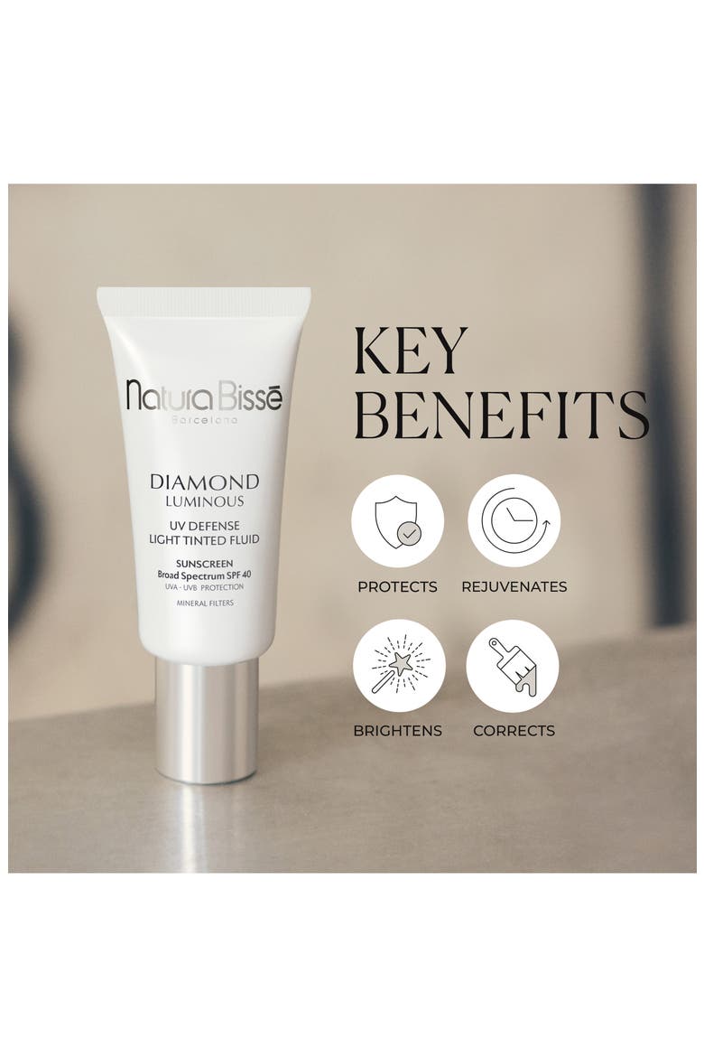 Diamond Luminous UV Defense Light Tinted Broad Spectrum Sunscreen SPF 40, Alternate, color, NO COLOR