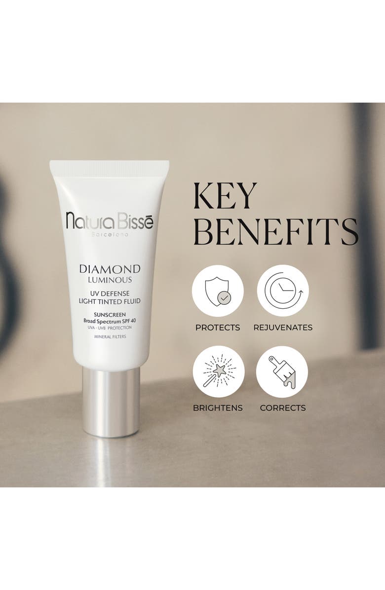 Natura Bissé Diamond Luminous UV Defense Light Tinted Broad Spectrum Sunscreen SPF 40, Alternate, color,