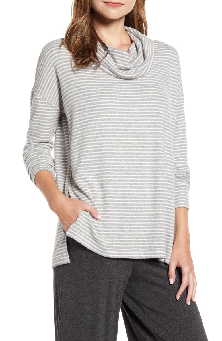 Lou & Grey Brushed Cowl Neck Top, Main, color,