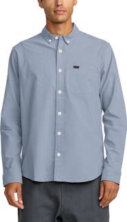 RVCA That'll Do Stretch Cotton Blend Button-Down Shirt