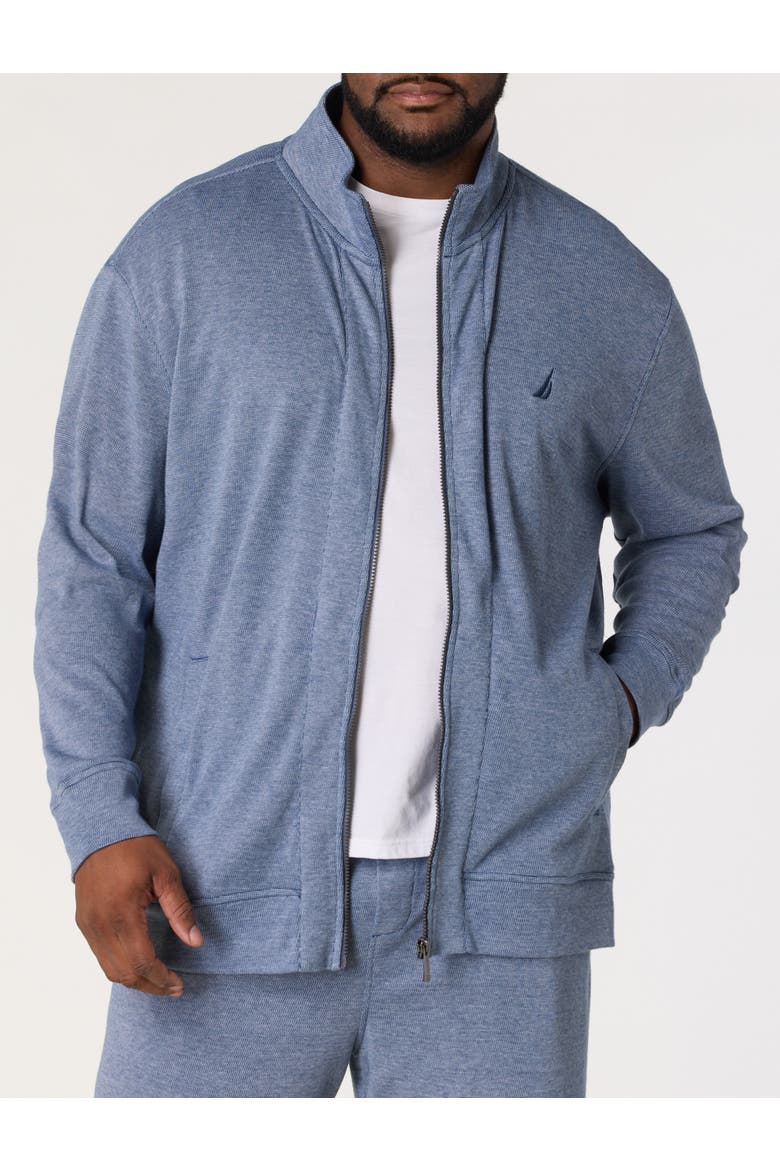Big & Tall Double-Knit Track Jacket, Alternate, color, WORKSHIRT