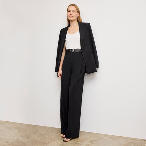 Rina Paperbag Faux Leather Pants