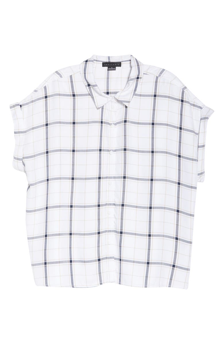 Sanctuary Mod Short Sleeve Boyfriend Shirt, Alternate, color, 