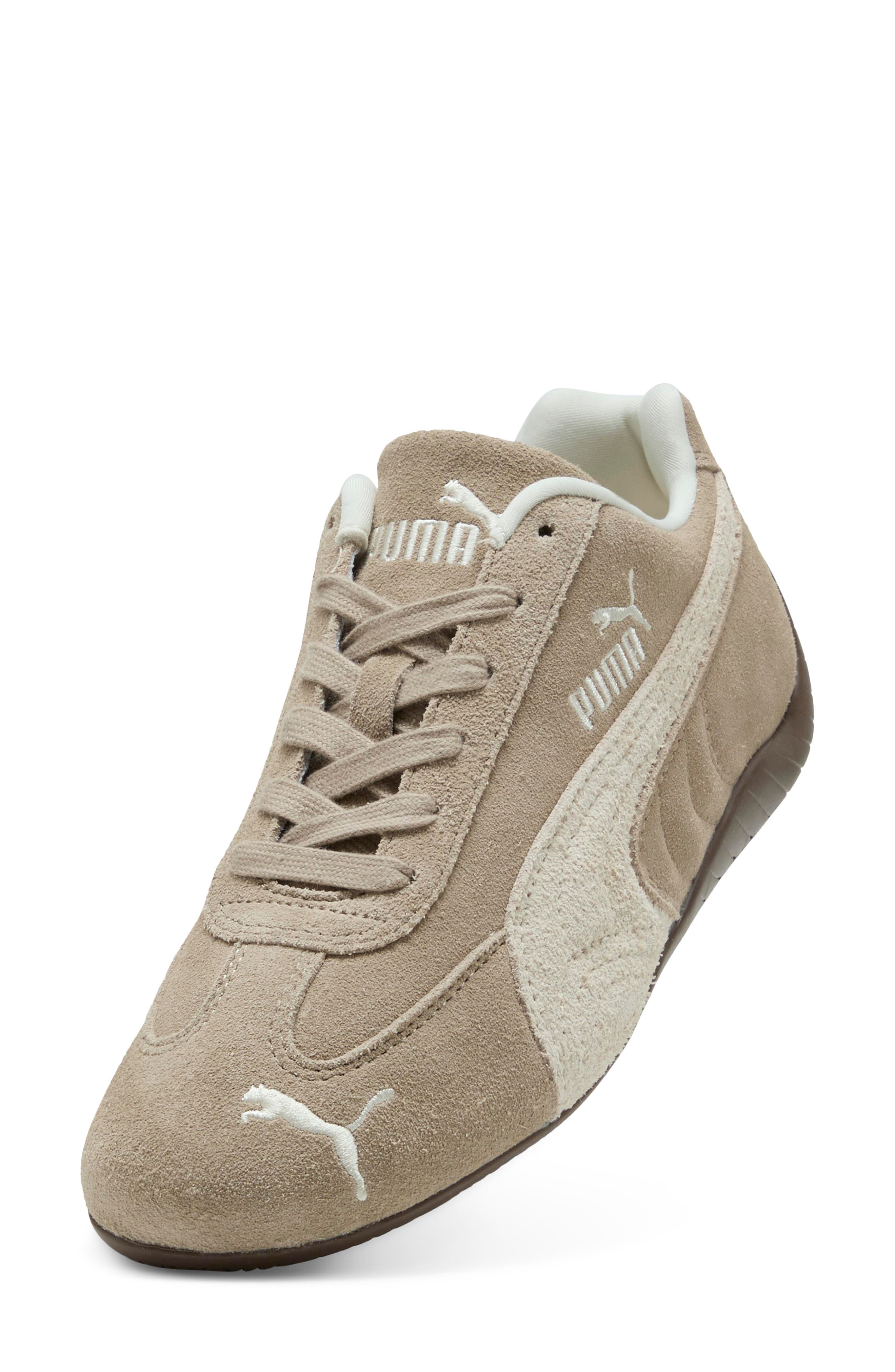 Speedcat Elevated Leather Sneaker, Alternate, color, ICE COFFEE/ ALPINE SNOW