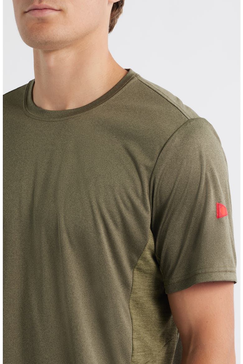 Sun Pro UPF Performance T-Shirt, Alternate, color, HEATHER BURNT OLIVE