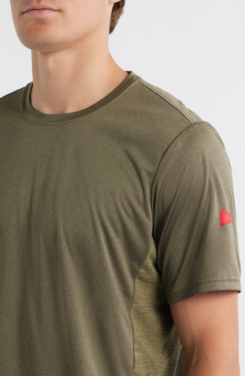 Florence Sun Pro UPF Performance T-Shirt, Alternate, color, Heather Burnt Olive