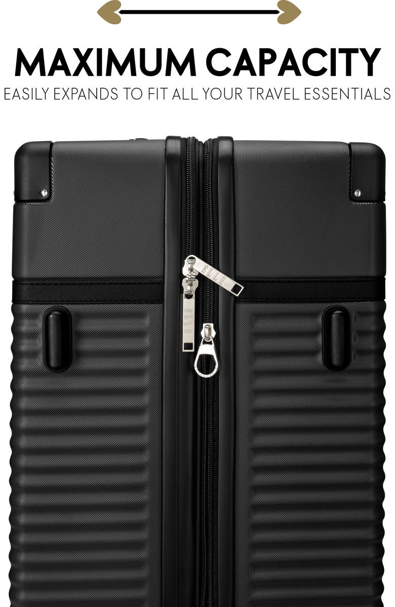 ELLE Belleville 3 Piece Expandable Retro Spinner Luggage Set, Alternate, color,