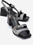 Forever & Always Shoes Yolen Leather Block Heel Sandal