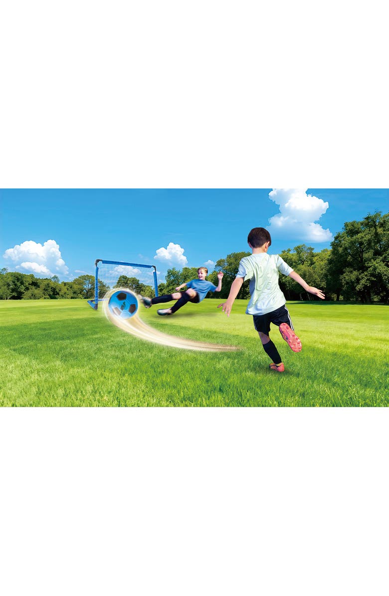 Hape Arc Reactor Curve Soccer Ball, Alternate, color, Blue Multi