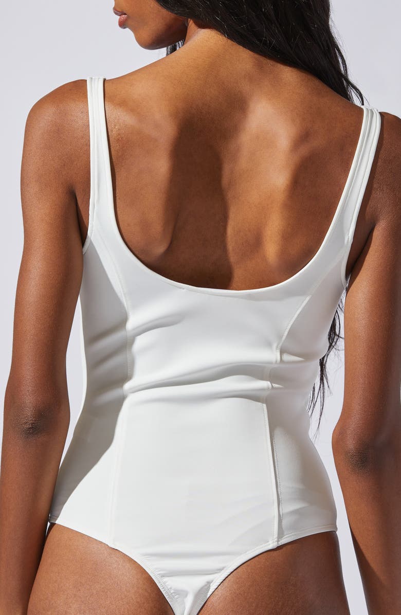 ASTR the Label U-Bar Bodysuit, Alternate, color, White